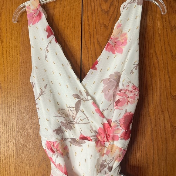 NWT City Studios Party Pink Floral High Low Junior Dress With Front Slit Size 11 - Picture 2 of 14